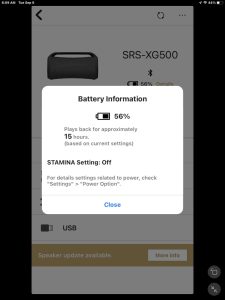 Screenshot of the -Battery Information- window.