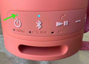 Picture of the -Power- lamp glowing.