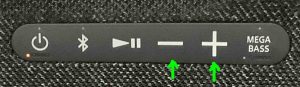 Picture of the -Volume Down- and -Volume Up- buttons.