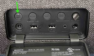 Picture of the -Party Connect- indicator glowing.