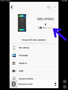 Screenshot of the -Battery Details- link.