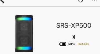 Sony SRS XP500 Charging Indicator