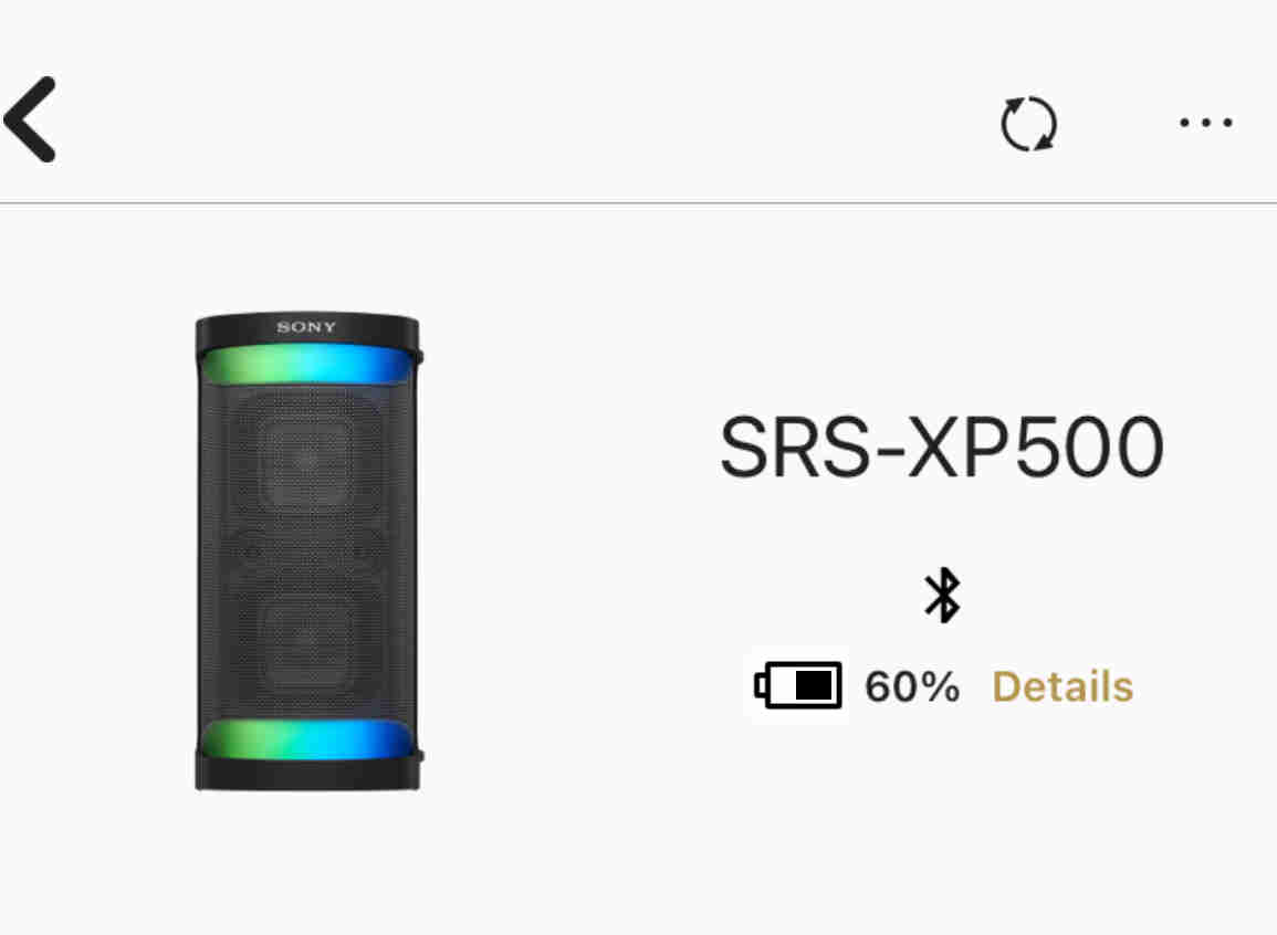 Sony SRS XP500 Charging Indicator