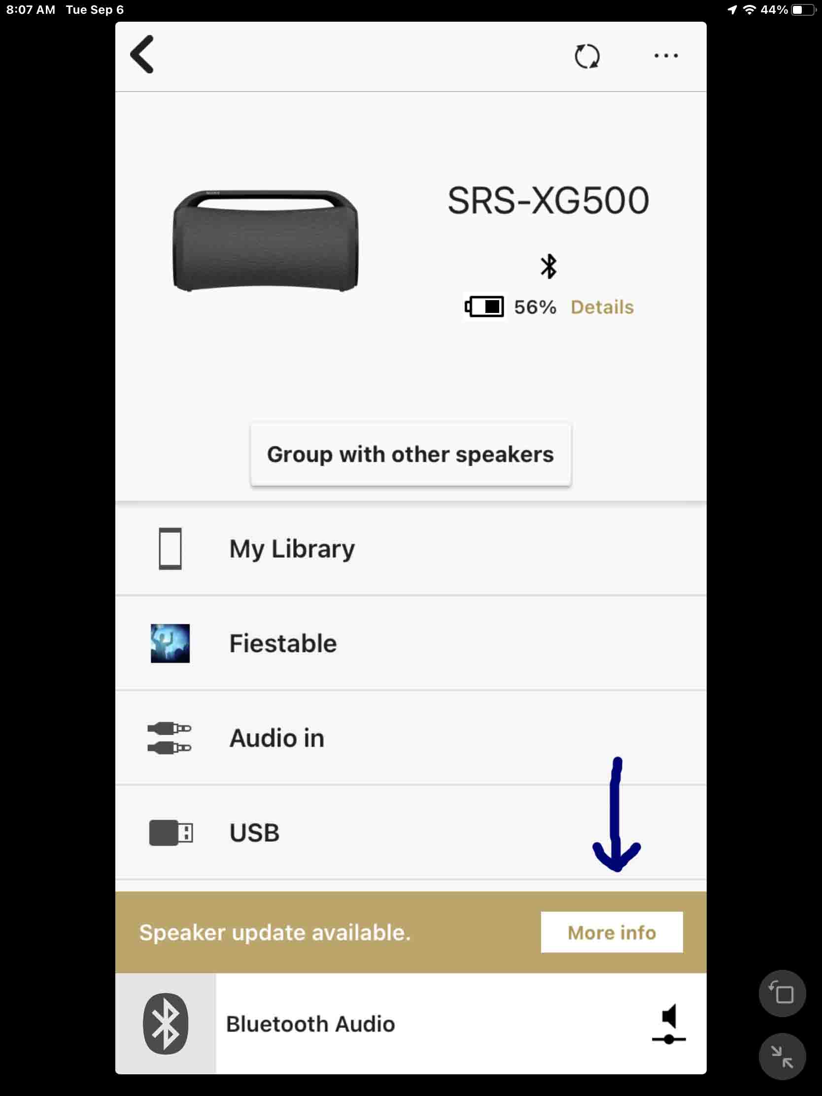Sony SRS XG500 Firmware Update Instructions