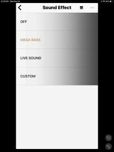Screenshot of the -Sound Effects- page.